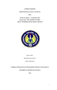 LAPORAN INDIVIDU PRAKTEK PENGALAMAN LAPANGAN PPL Lumbung Pustaka UNY